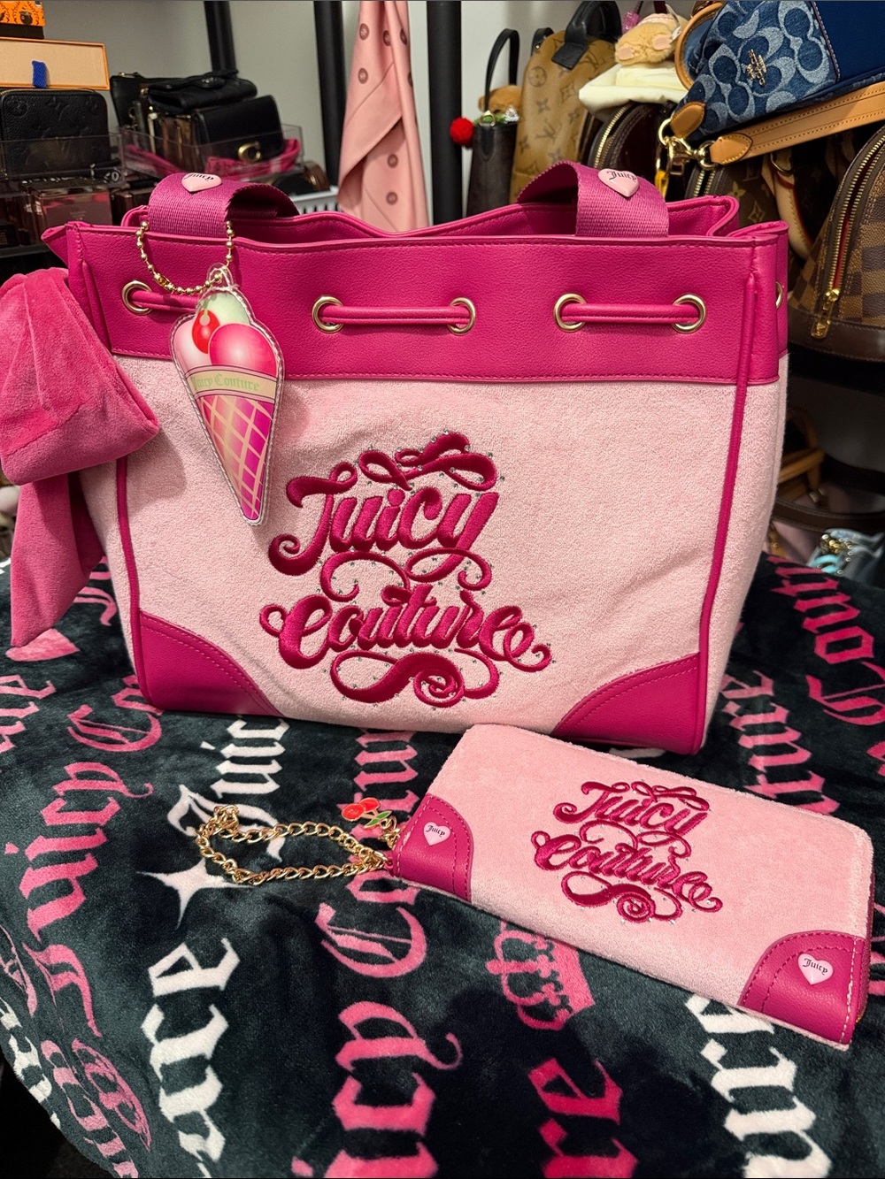 Juicy Couture Sugar rush Flamingo tote